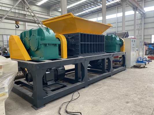 Metal Plastic Double Shaft Shredder Machine Steel Scrap Shredder Machine Plastic Waste Shredder