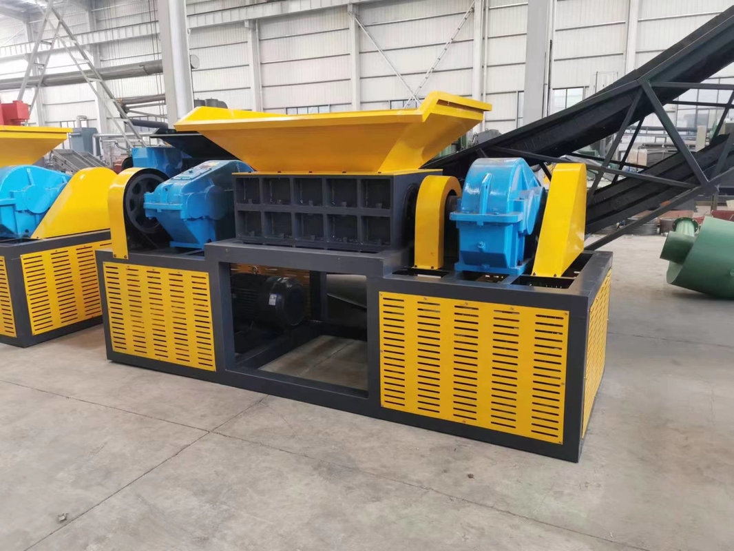 Heavy Duty Double Shaft Scrap Metal Shredders Paper Shredder Tire Shredders Machine For Waste Processing And Recycling