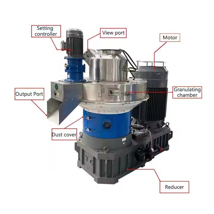Ring Die Biomass Fuel Granulator Wood Sawdust Pellet Machine Sawdust Straw Fuel Wood Pellet Machine