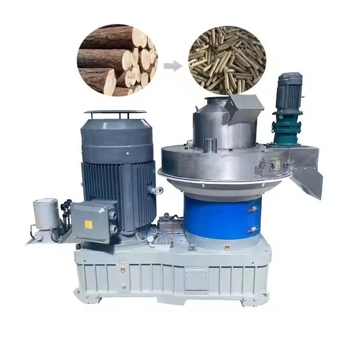 Industrial Large Capacity 2.5-3t/h Biomass Pellet Machine Ring Die Design For Processing Straw Grass Rice Husk Wood Sawdust
