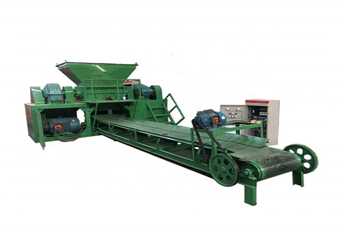 Crushing Rubber Forklift Pallet Double Shaft Shredder