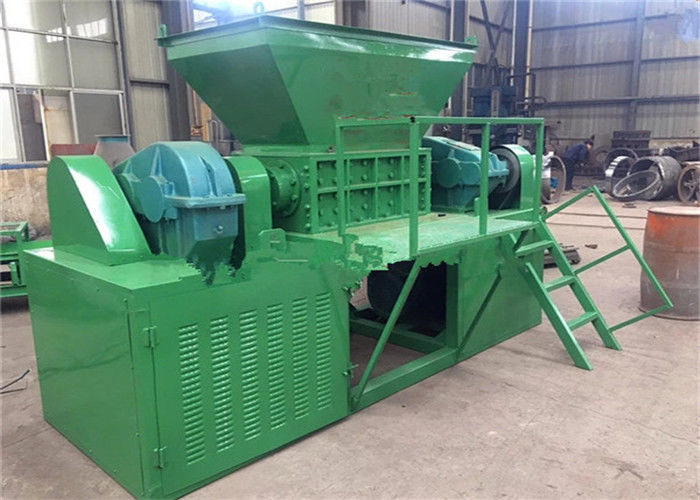 Crushing Rubber Forklift Pallet Double Shaft Shredder